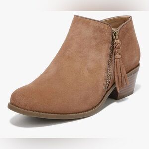 Like New Vionic Shyanne Tan Suede Ankle Booties 6.5